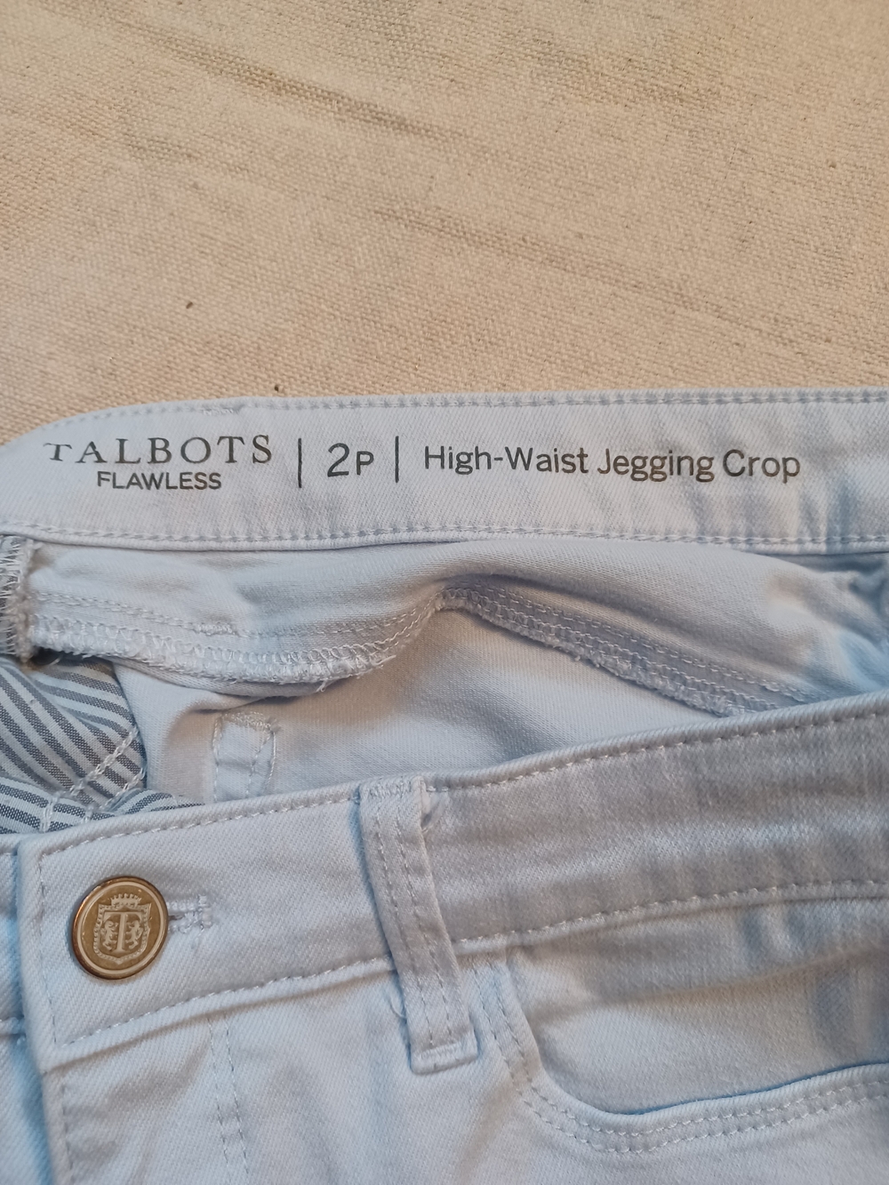 Talbots High-Waist Jegging Crop Women's Size 2 Petite - Picture 3 of 8
